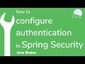 How to configure Spring Security Authentication - Java Brains