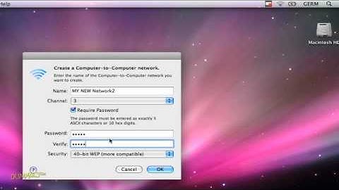 How to Create a Wireless Ad-Hoc Network between Macs For Dummies