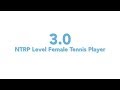 Usta national tennis rating program 30 ntrp level  female tennis player