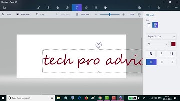 How to Create 3D Text in Paint 3D