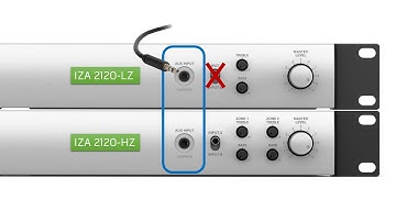Bose FreeSpace Amplifier IZA/ZA 2120-LZ/HZ Front and Rear Panel Overview