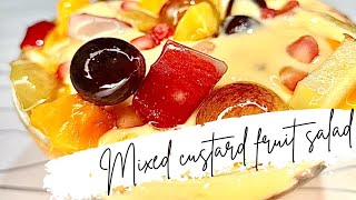 Fruit custard recipe / Fruit custard recipe with custard powder / Lisha's choice.