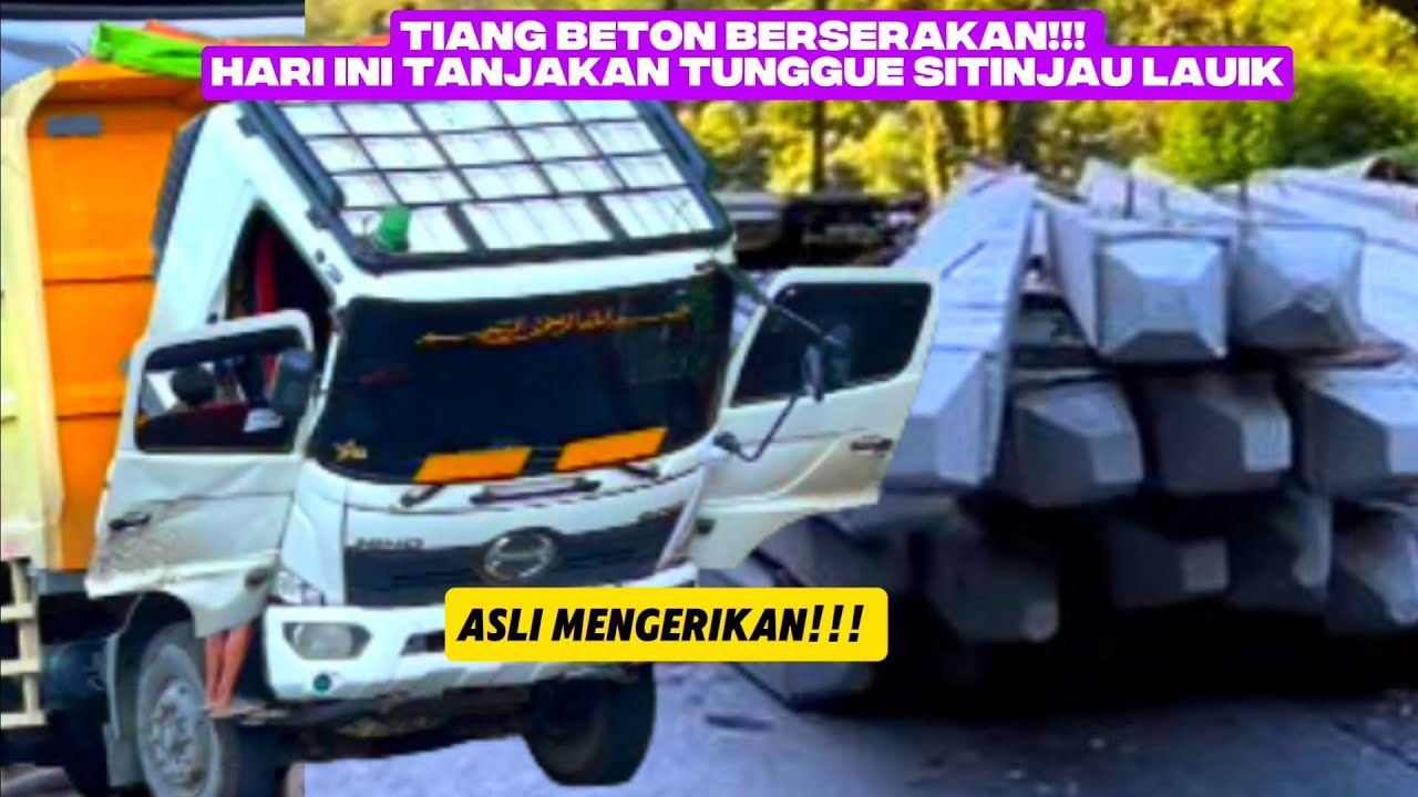 Tiang beton berserakan!!! Sitinjau lauik hari ini... 