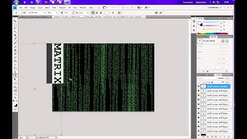 How to create The Matrix text on Photoshop 1080p HD