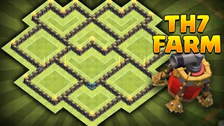 Clash Of Clans - New Update Best Th7 Farming Base Coc Best Town Hall 7 Farming Base Insane