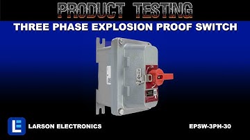 Three Phase Explosion Proof Switch - Non Fused - 30 Amps - Lock Out / Tag Out
