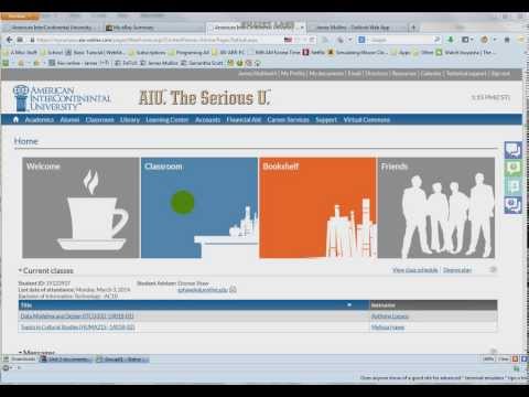 How to submit a group project on the AIU online classroom portal