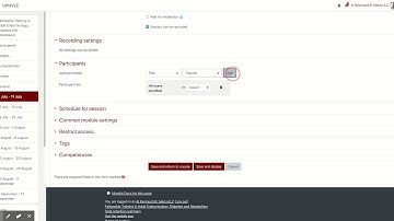 How to create Big BLue Button session in  your VLE/ Moodle course