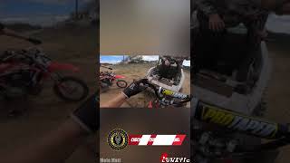 MOTORCYCLE vs EXCAVATOR | Could have gone TERRIBLY wrong #Shorts