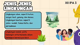 12 IPA 3, Menjaga Kelestarian Lingkungan Hidup, Calya Syifa A dan Nur Fitri R