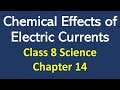 Chemical effects of Electric Currents Class 8 Science Explanation in Hindi Chapter 14