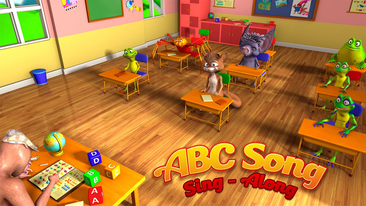 ABC Song   Ribbit  Friends  SingAlong  NurseryRhymes