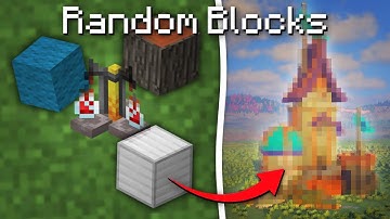 Building in Minecraft with a Randomly Generated Block Palette