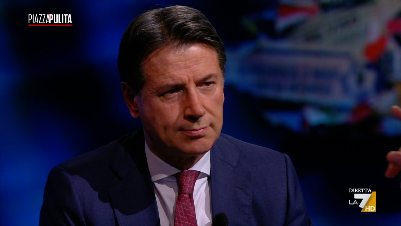 Giuseppe Conte intervistato da Corrado Formigli a “Piazza Pulita”