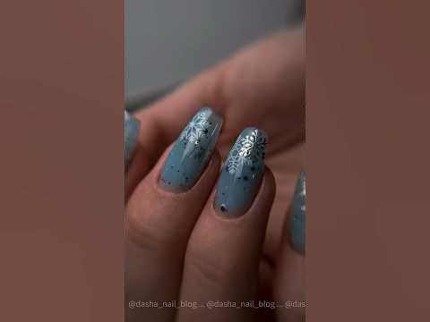 Стемпинг снежинки - YouTube