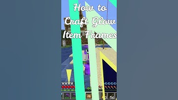 Minecraft 1.17: How to Craft / Make Glow Item Frames - Tutorial