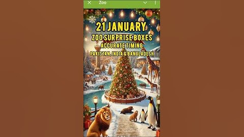 Zoo Airdrop updates | Zoo Mining Airdrop | Zoo surprise boxes | 21 January zoo surprise boxes timing