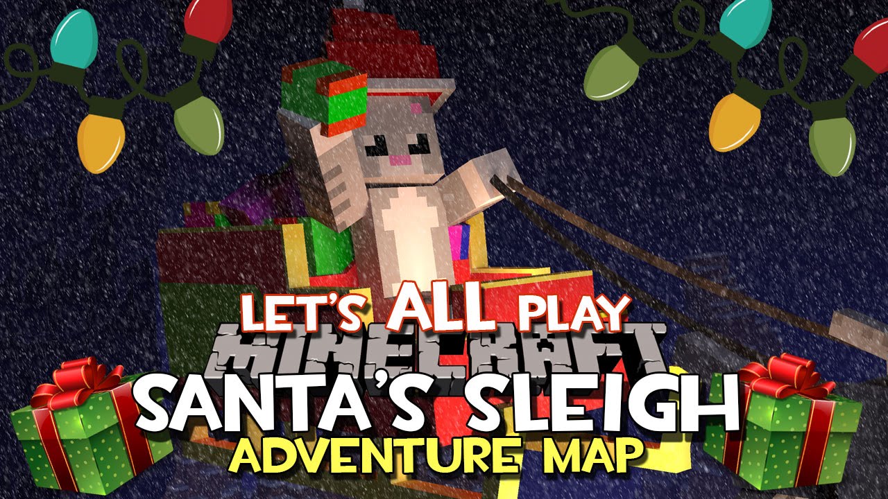 MINECRAFT | Santa's Sleigh Adventure Map | LIVE Christmas Stream | PC ...