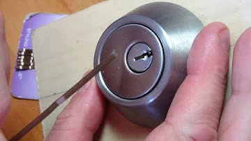 Picked Open Using Bobby Pins Hair Clips MOUNTAIN Security 5Pin Deadbolt Lock