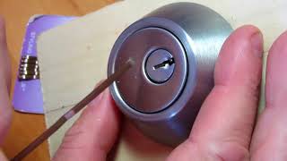 Picked Open Using Bobby Pins Hair Clips MOUNTAIN Security 5Pin Deadbolt Lock