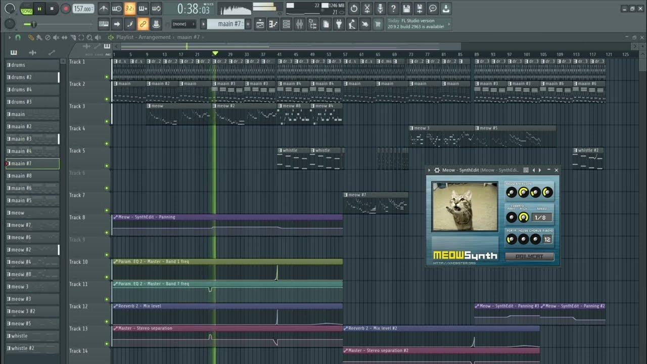 I wanted to try the meow synth YouTube