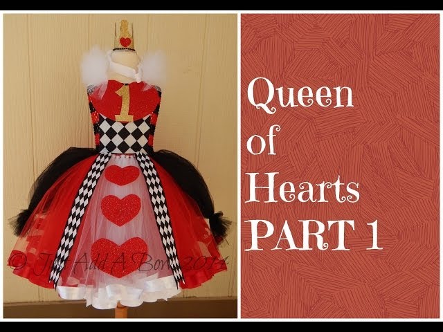 DIY Queen of Hearts Costume; No Sewing Required! 