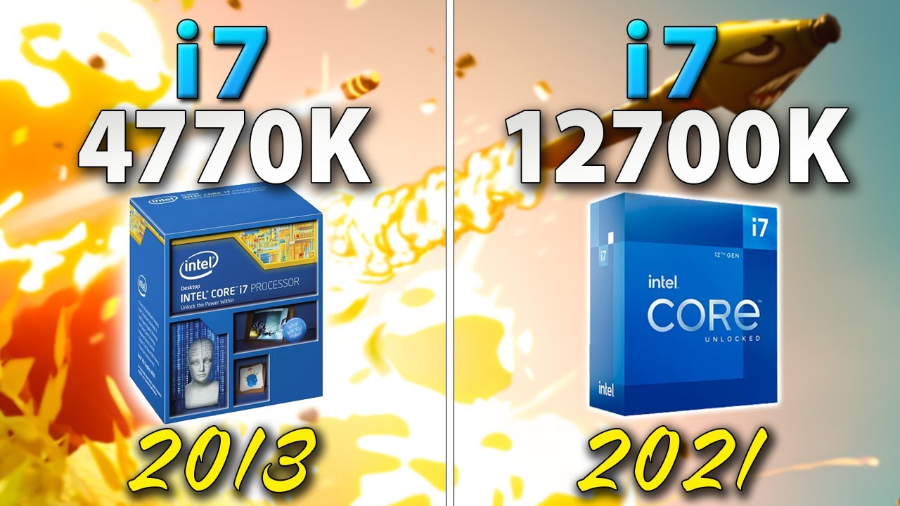 i7-4770K vs i7-12700K - 8 Years Difference | 1080p, 4K - YouTube