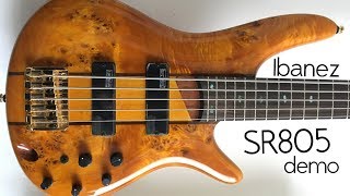 Guitarists might like this bass... -- Ibanez SR805 demo/review