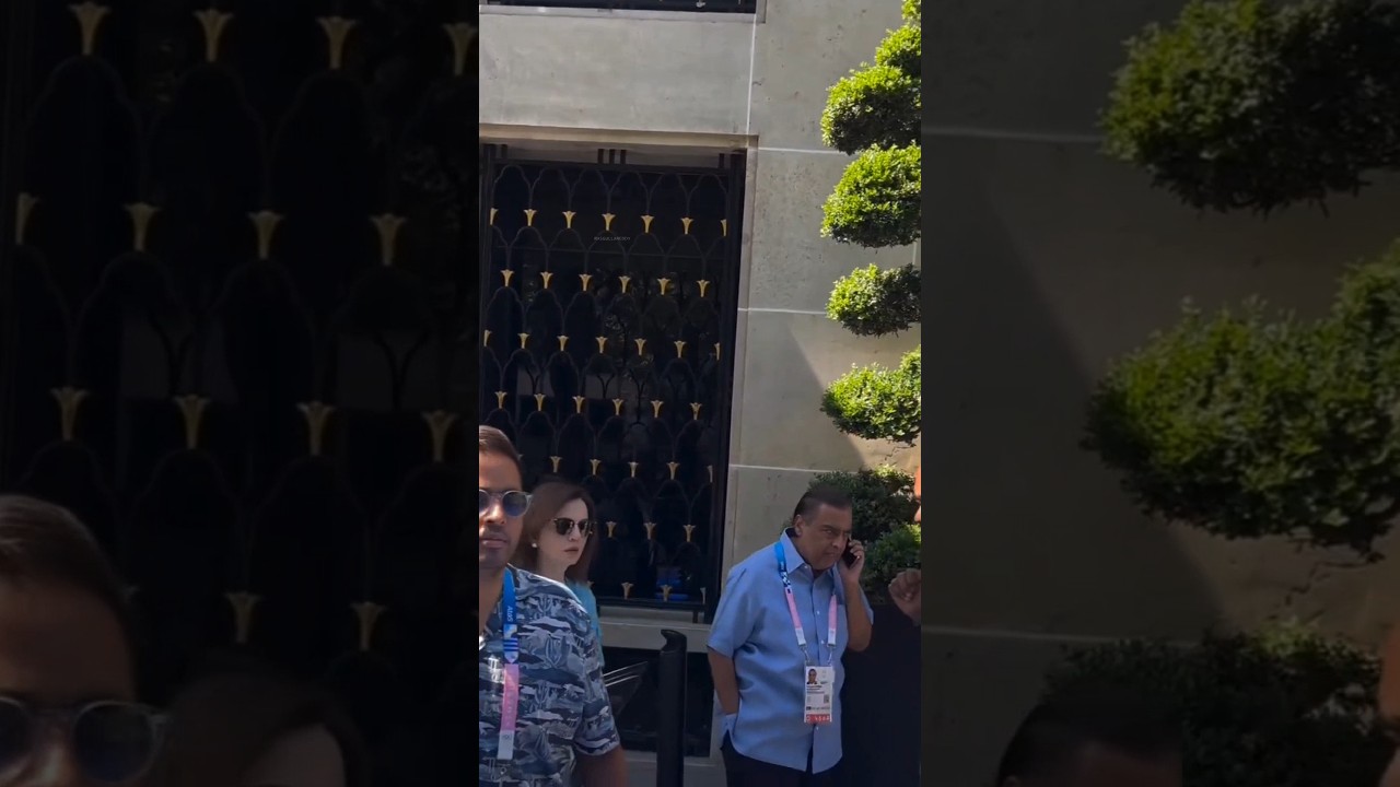 Mukesh Ambani Along With Nita Ambani And Akshay Ambani Paris Olympics 2024 
