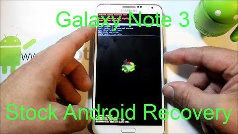 Samsung Galaxy Note 3 Stock recovery factory reset