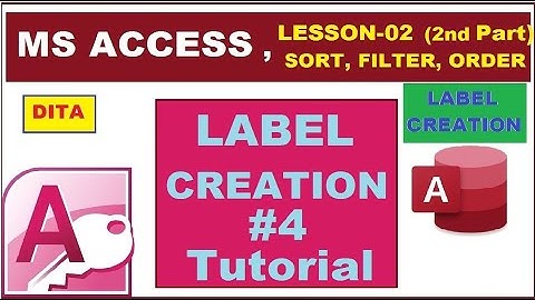 Ms Access 2010 Table Design with Validation Rules and Validation Text II Les -2 (2nd part ) Table