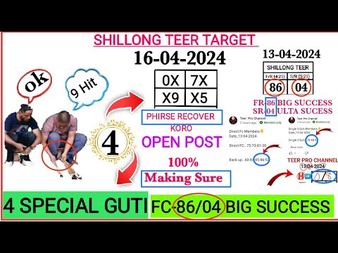 Many Congrats 🥳FC-86-04 New Idea Proof!Only 4 Guti_16-04-2024_Khasi Hills Archery Sports Institutes
