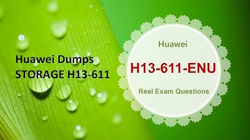 HCIA-STORAGE H13-611 Dumps