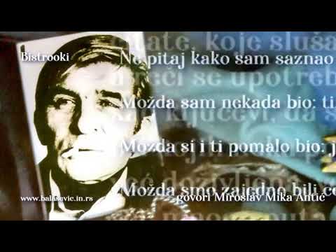 Miroslav Mika Antić - Ovo su tvoje pesme (Tekst) govori Mika Antić