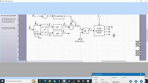 MATLAB SIMULINK| CONTROL SCHEME| SRF| VISIO| SINGLE PHASE SHUNT ACTIVE POWER FILTER| POWER QUALITY|