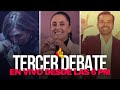 Transmisión en vivo del tercer y último debate presidencial con Meme Yamel