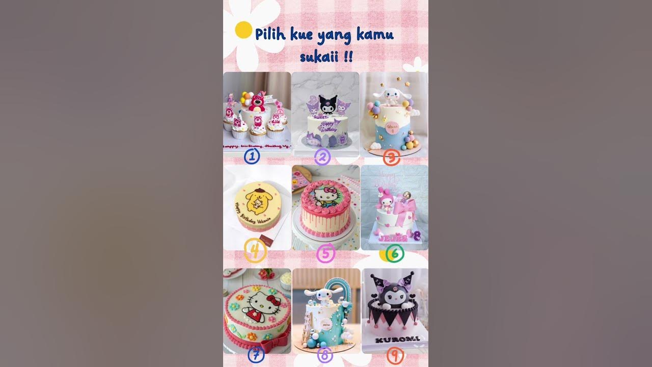 Pilih kue no berapa ? #kuromi #hellokitty #cinnamoroll #sanrio #cake #bissmillahrame #rameinpliss