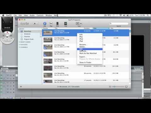 Best HD PVR Export Settings (Mac) | EyeTV & FCP