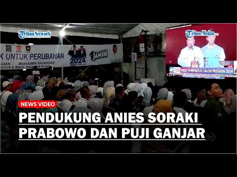 Debat Capres Terakhir, Pendukung Anies di Sumut Soraki Prabowo dan Turut Puji Ganjar