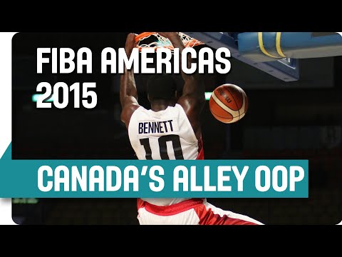 Kelly Olynyk to Anthony Bennett Alley Oop - 2015 FIBA Americas Championship