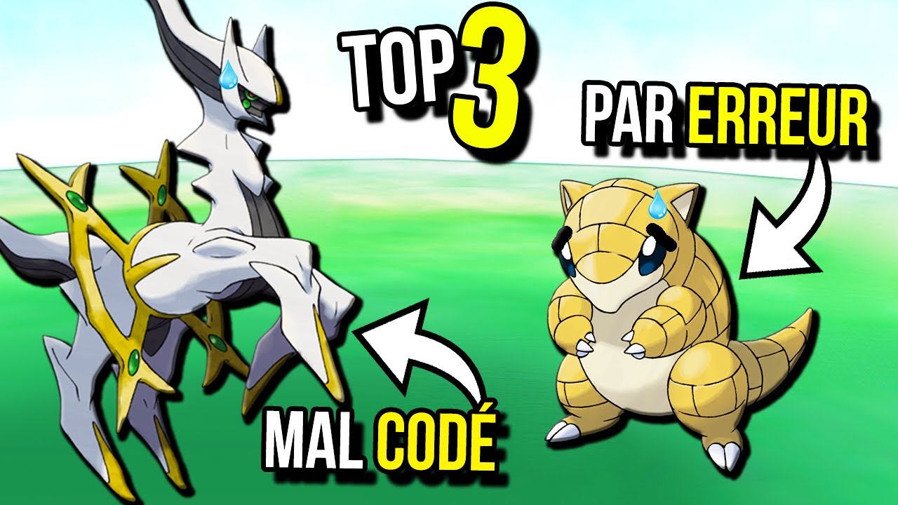 3 POKÉMON BANNIS PAR ERREUR OU BUGS
