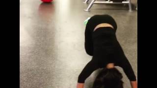 Sharon Reed demonstrating quick feet for the hamstrings and glutes