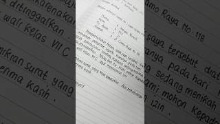 Surat Izin Tidak Masuk Sekolah Karena Ada Acara Keluarga #tulisan #handwriting #surat Surat Izin Tidak Masuk Sekolah Karena Ada Acara Keluarga #tulisan #handwriting #surat