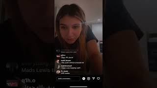 Mads Lewis instagram live stream 16th January ,2022