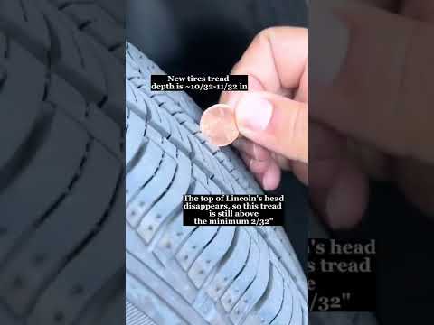 Vídeo: Como verificar a banda de rodagem do pneu com moedas de um centavo: 6 etapas