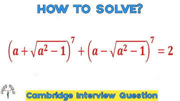 Cambridge Interview Question. How to solve it? @PanchtatvaNaturopathy