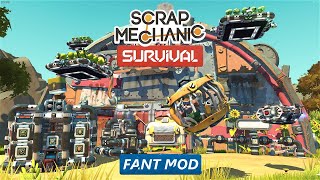 Trader, Farm, Fuel/Battery, Drone Automation | Scrap Mechanic Survival | Fant Mod