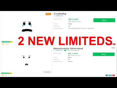 Roblox Crybaby Face And Shock Face Are Outlimited Youtube - my complete sparkle time collection 7000000 robux