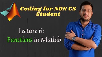 Writing Functions in MATLAB | Introduction to User Defined Functions | MATLAB Tutorial for Beginners