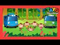 Tayo Lagu anak-anak Lima Monyet Kecil (lirik) Five Little Monkeys (11 menit) l Tayo Bus Kecil